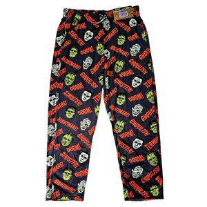 Happy Boxer Men's Halloween Monster Print Soft Fleece Lounge Pants Size M NWT